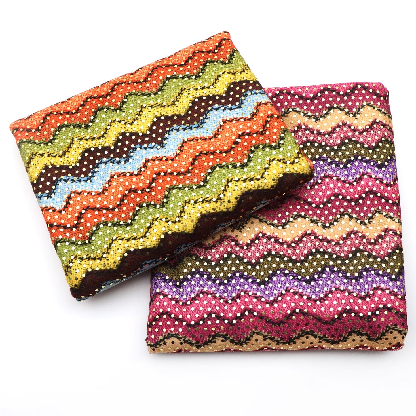 1pc wave Sequins Velvet Fabric - 59x19.68inch(150x50cm) 100%Polyester Material, High Density for DIY Crafts - Hand Wash Only Precut Fabric