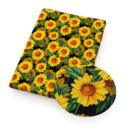 sunflower plant flowerfloral  fabric