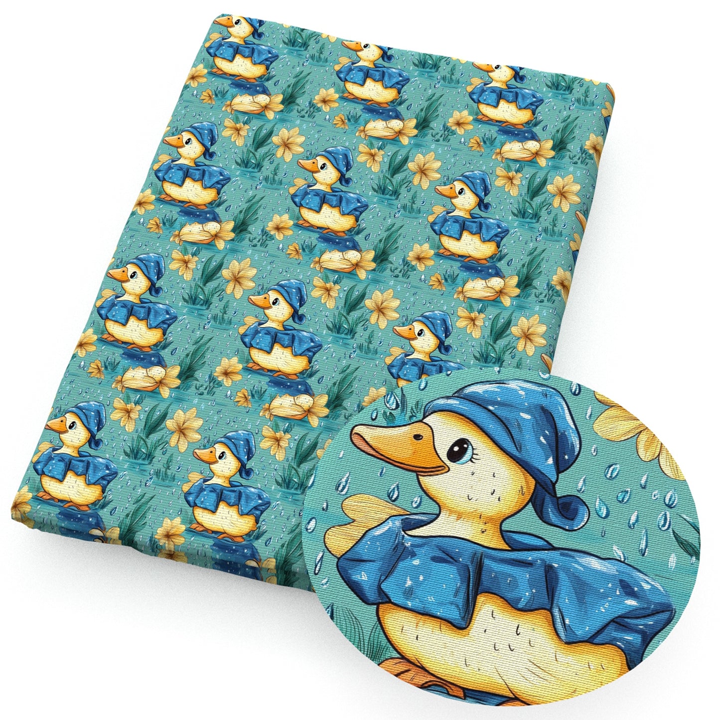duck flowerfloral fabric