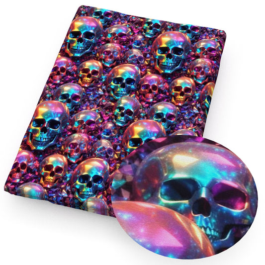 skull ghost skeleton bones halloween fabric