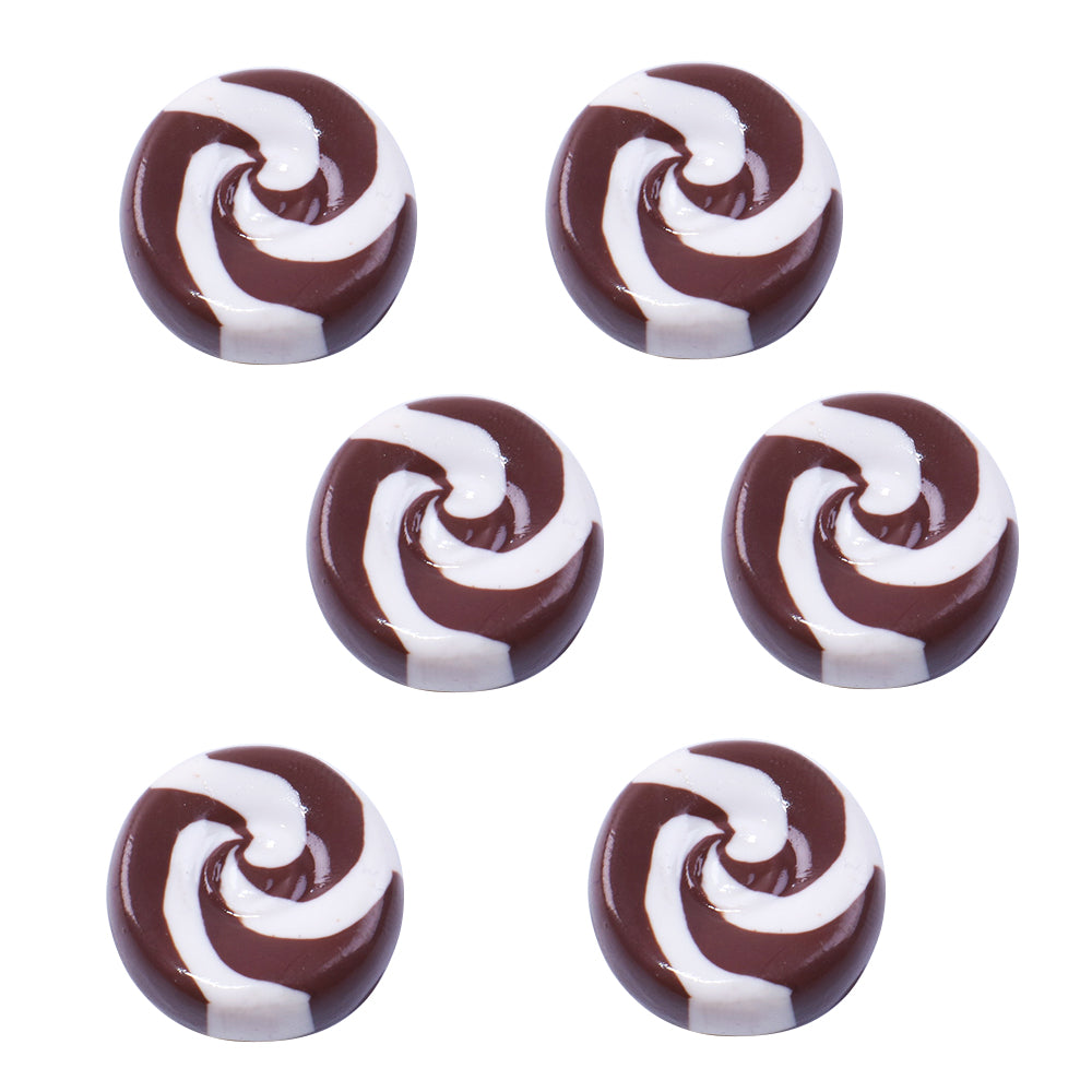 2Pcs Candy Lollipop Decor Polymer Clay For Pretend Kitchen Play Cooking Game DIY Party Doll House Accessory