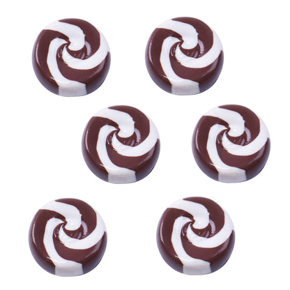 2Pcs Candy Lollipop Decor Polymer Clay For Pretend Kitchen Play Cooking Game DIY Party Doll House Accessory