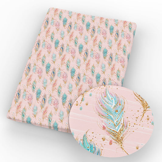feather pink series fabric
