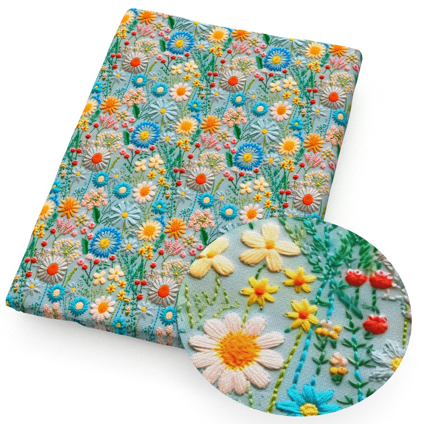 imitation embroidery series flowerfloral fabric