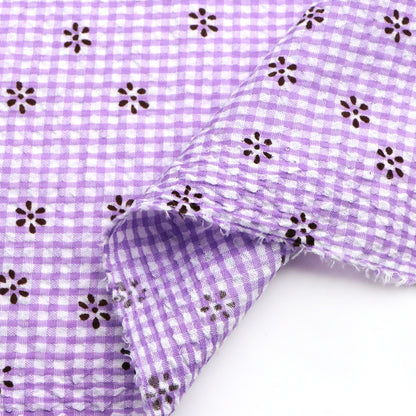 1Pc flower plaid Fabric - 59x19.68inch(150x50cm) Pre-cut Fabric,Perfect for DIY Sewing,Bags,Party Decor, Tablecloths, Gift Wrapping,Cushions & Furniture Covers