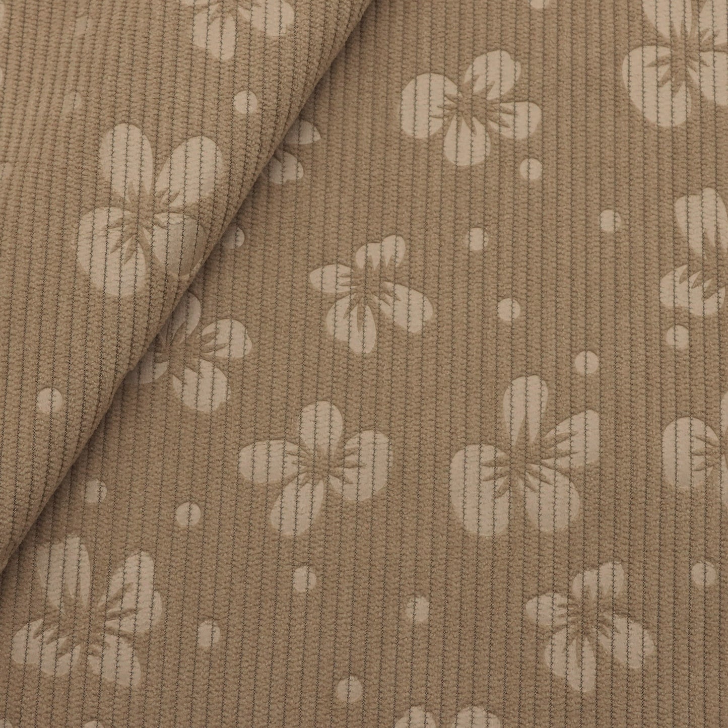 Flower Corduroy Polyester Velvet Fabric,19.68X59inch, Pre-Cut Quilting Material for DIY Wallet Crafts DIY Craft For Small Bags, Cushions, Wallets, Toys, Coin Purses Patchwork, Handmade Doll Breathable