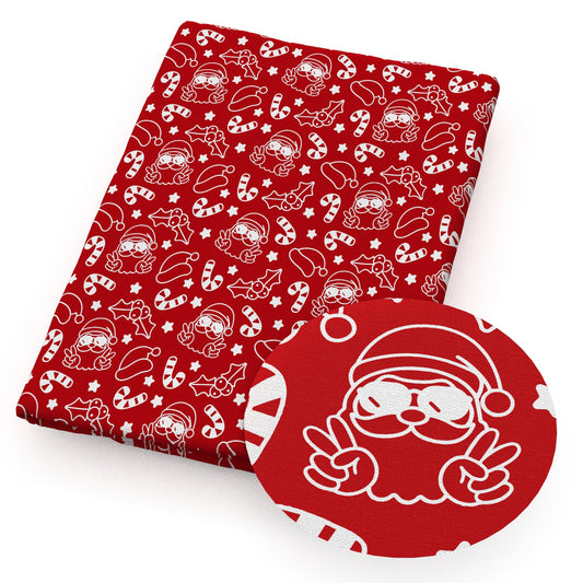 christmas day star starfish crutch holly fabric