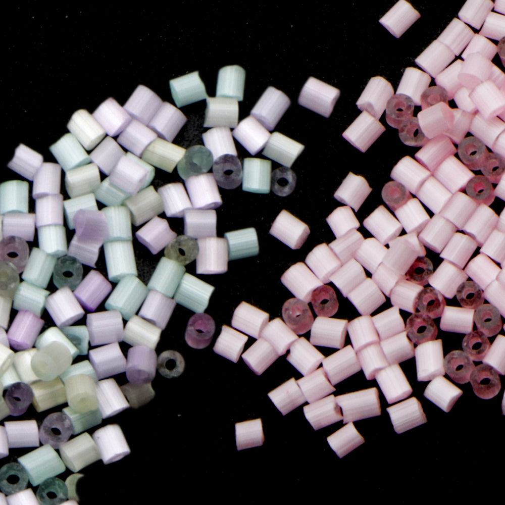 10g/pack H/0 Cylinder Miyuki Seed Beads Plain Solid Color Loose Spacer Acrylic Beads with Hole for Jewelry Making DIY Bracelet Necklace Chain Earrings Charm Bangle Decors Craft Accessorie