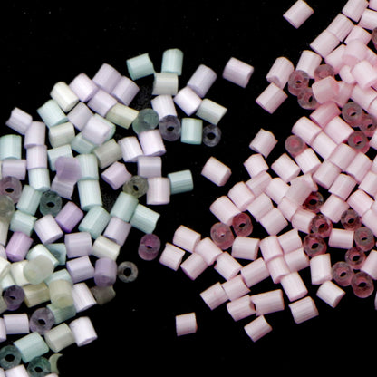 10g/pack H/0 Cylinder Miyuki Seed Beads Plain Solid Color Loose Spacer Acrylic Beads with Hole for Jewelry Making DIY Bracelet Necklace Chain Earrings Charm Bangle Decors Craft Accessorie