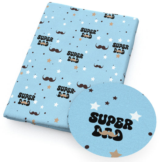moustache star starfish letters alphabet fabric