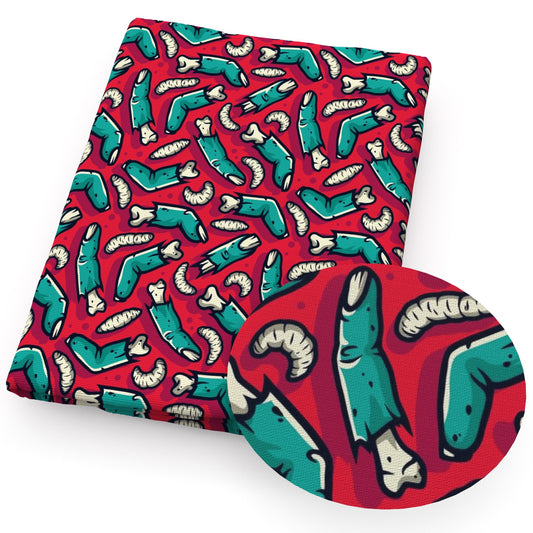 handpalm halloween horror fabric