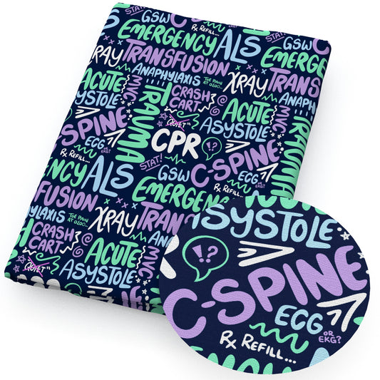 medical design theme fabric