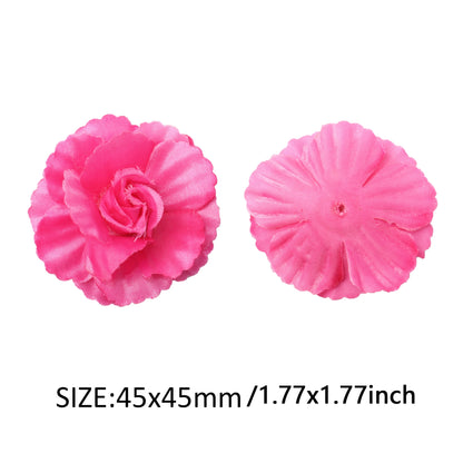 5Pcs Artificial Flowers,Fake Flowers Head Rose Artificial Silk Flower for DIY Card Making & Craft Decorations, Wedding Home Decoration,DIY Scrapbooking Party Birthday Decor
