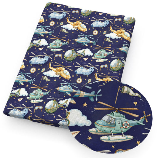 plane cloud compass glasses fabric