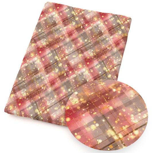 dots spot plaid grid gingham tartan buffalo plaid stripe pink series fabric