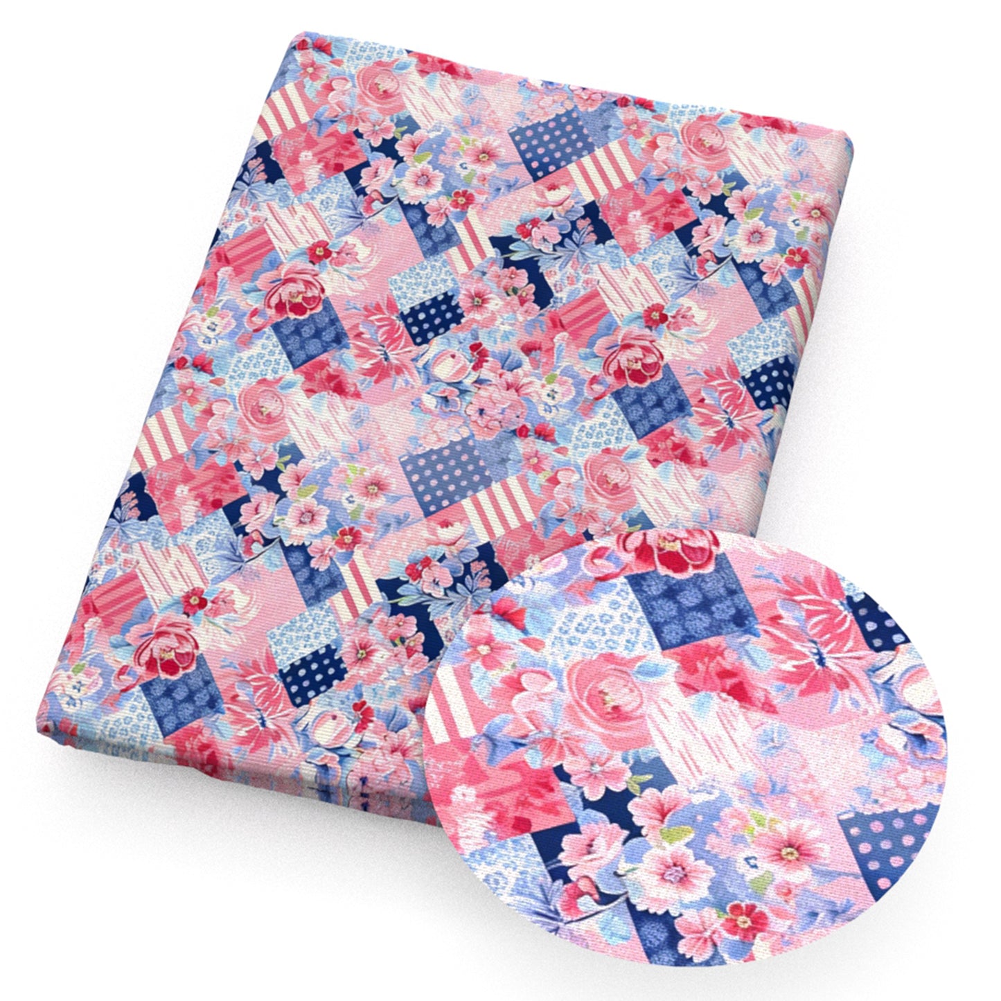 flowerfloral plaid grid fabric