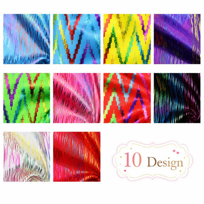 10pcs Vintage Chevron, Zig Zags Pattern Jelly Roll Fabric Strips 2.5X19.7inch Pre-Cut 100% Polyester For Patchwork Quilts, Table Runners, Placemats, Tote Bags, Storage Pouches, Makeup Bags, Coasters, Quilt Blocks & Binding