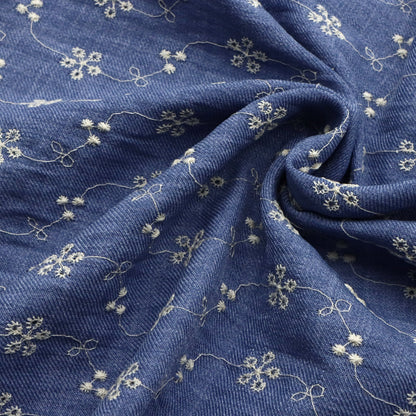 1pc Floral Print Polyester Fabric, 51.18x19.68 inch Precut, Perfect for Party Decorations, and Craft Projects, Hair Ties, DIY Quilting & Sewing, Patchwork, Backdrop Fabric, Diy Bag Wallet Making