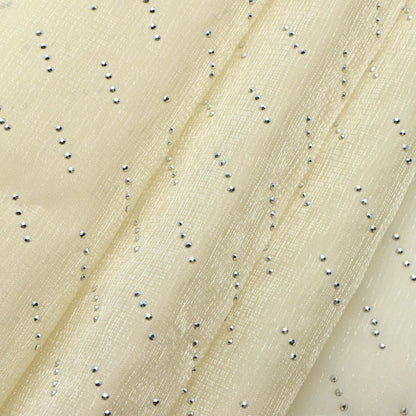 1Pc 59x19.68inch(150x50cm) Sparkly dot Width Chiffon Fabric Soft Fabric For Dress Lining Cloth Material Wedding Sewing Production