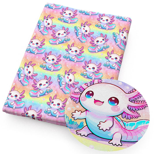 axolotl salamander fabric
