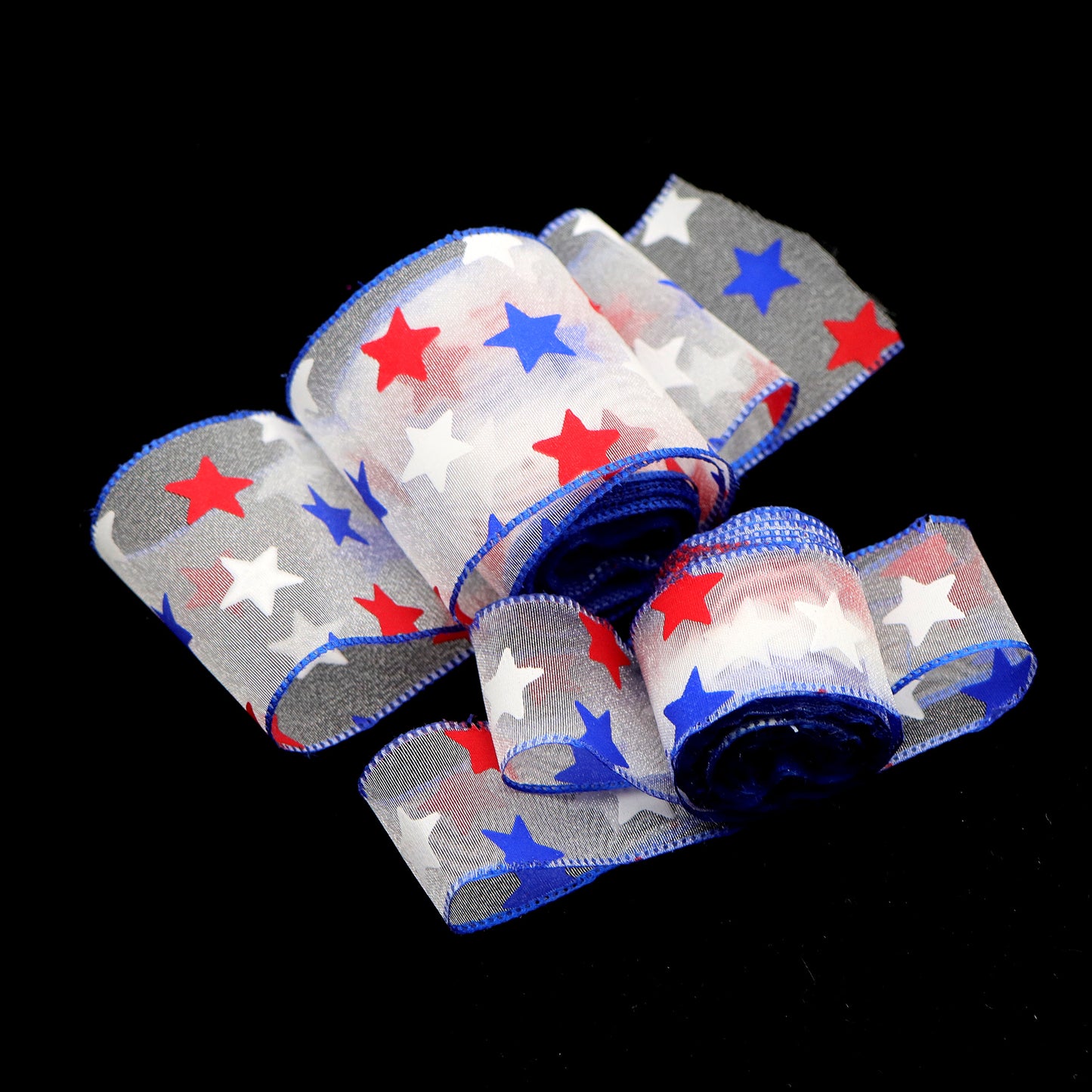 4th of July organza ribbon
