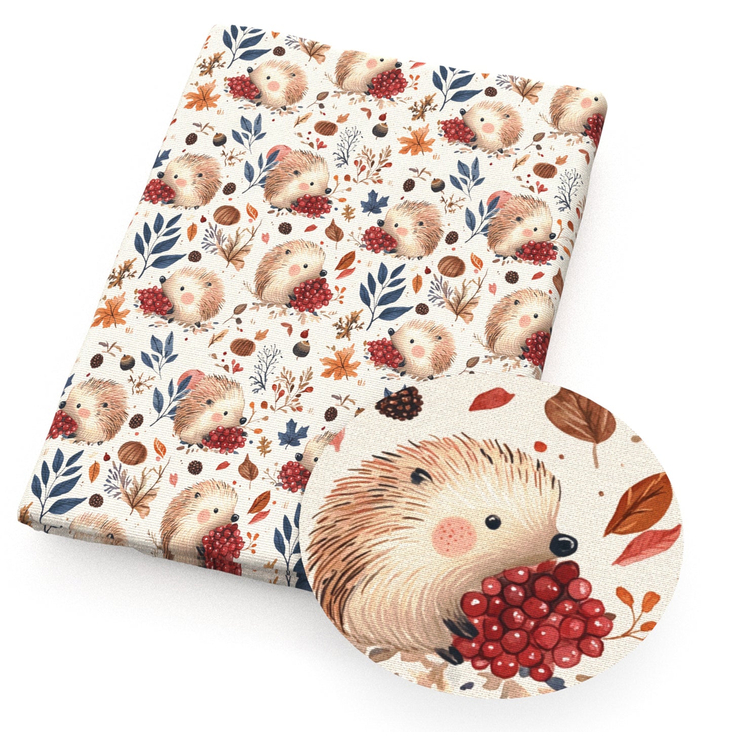 1Pc hedgehog series Quilting Fabric-17.7x19.68inch(45x50cm) Polyester Craft Fabrics DIY Handmade Precut For Patchwork Craft