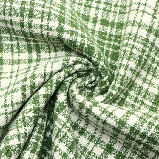 1pc 59x19.68inch(150x50cm) small fragranc plaid tweed Fabric - Soft & Durable Polyester Material, Pre-Cut for DIY Sofa Covers & Handmade Projects