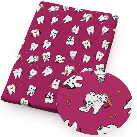tooth star starfish fabric