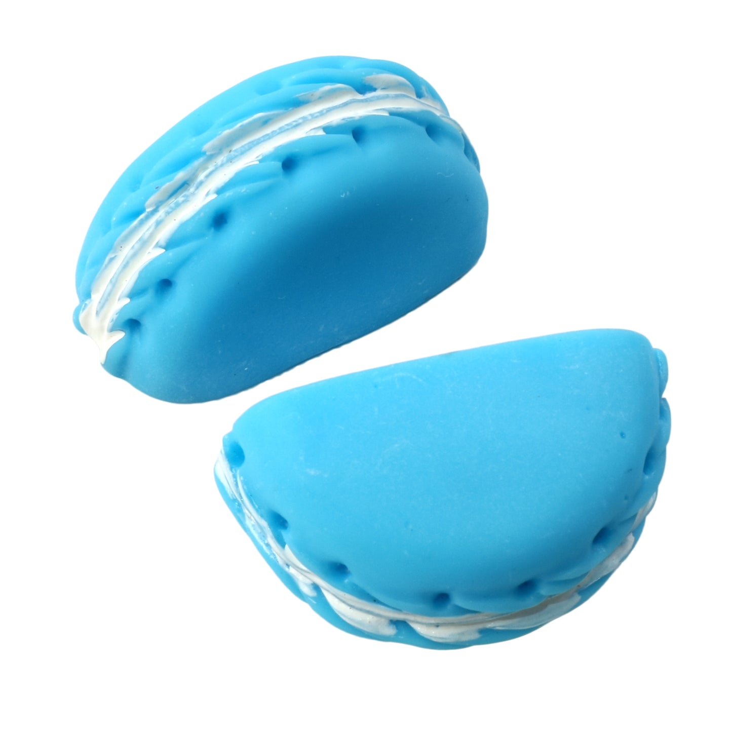 2Pcs Half Round Miniature Macaroon Decorations, Assorted Colors, Plastic & Resin - Scrapbooking Embellishments, Flatback Cabochon Crafts, Universal Holiday Party Supplies, Non-Electrical DIY Accessories