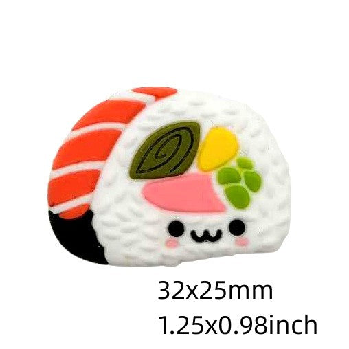 1Pc Sushi Model Resin Charms, DIY Craft Supplies for Jewelry Making, Home Decor, Assorted Sushi Bead Embellishments for Crafting, Art Projects