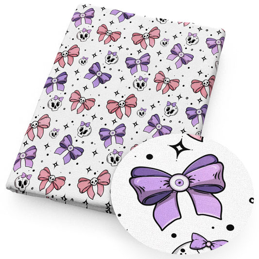 halloween bowknotbows skull ghost skeleton bones fabric