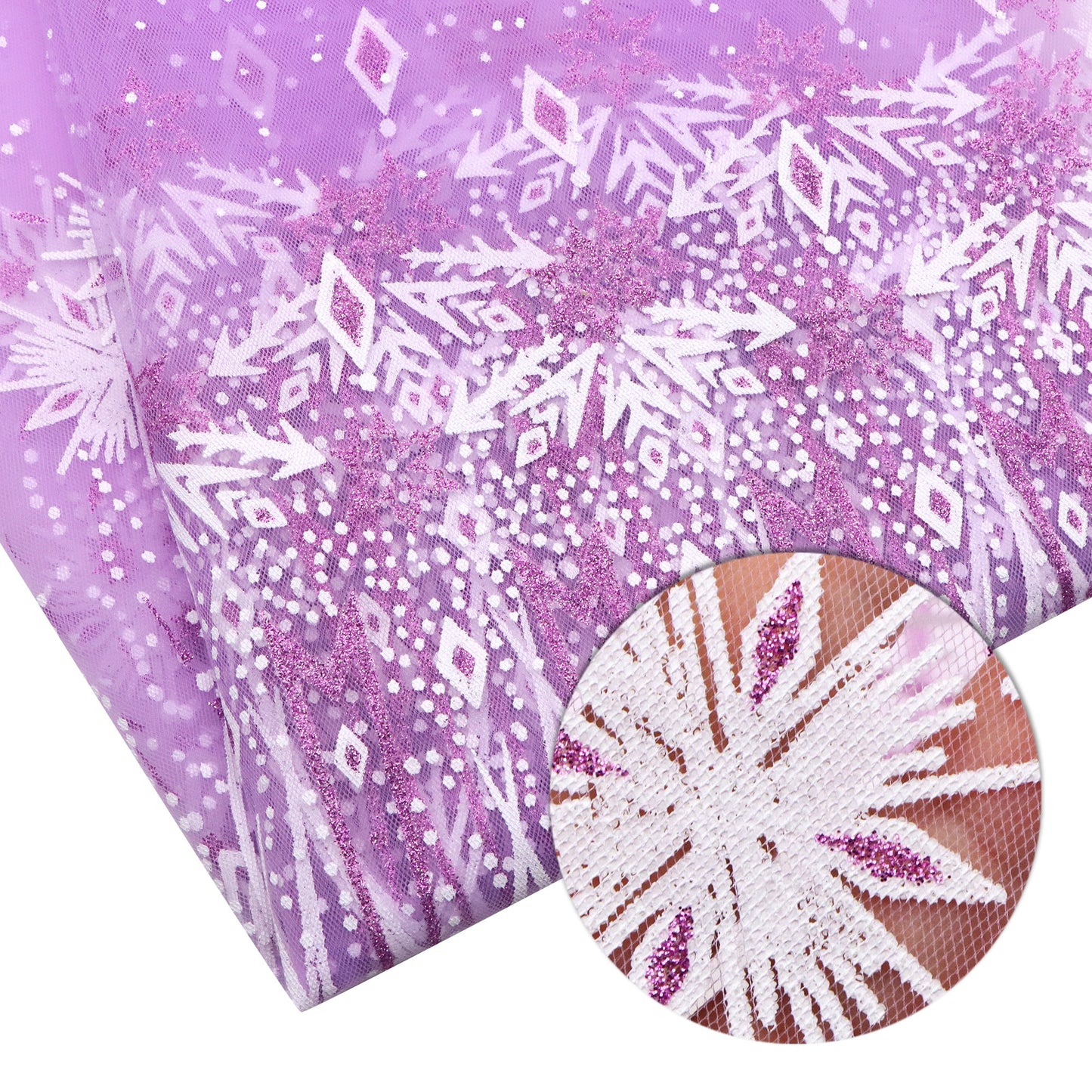 1Pc 59x19.68inch(150x50cm) glitter Tulle Mesh fabric, Suitable For Handmade DIY Party Decoration, Background Decoration, Table Decoration Fabrics And Other Multi-purpose