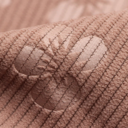 Flower Corduroy Polyester Velvet Fabric,19.68X59inch, Pre-Cut Quilting Material for DIY Wallet Crafts DIY Craft For Small Bags, Cushions, Wallets, Toys, Coin Purses Patchwork, Handmade Doll Breathable