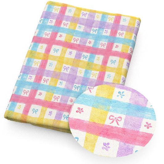plaid grid bowknotbows fabric