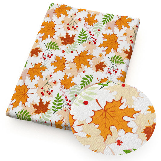 maple leaf fabric