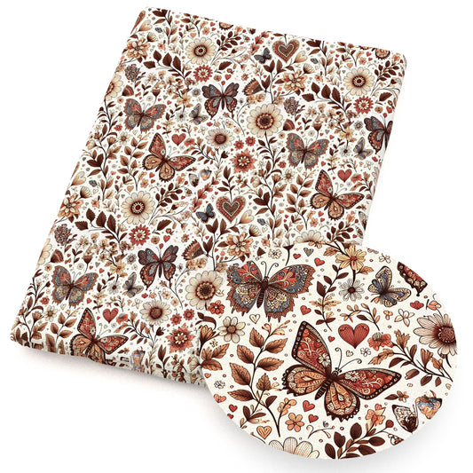 butterfly flowerfloral animals fabric