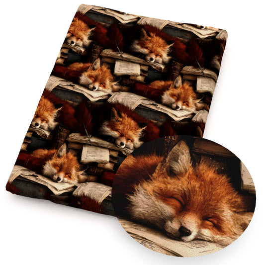 fox book fabric