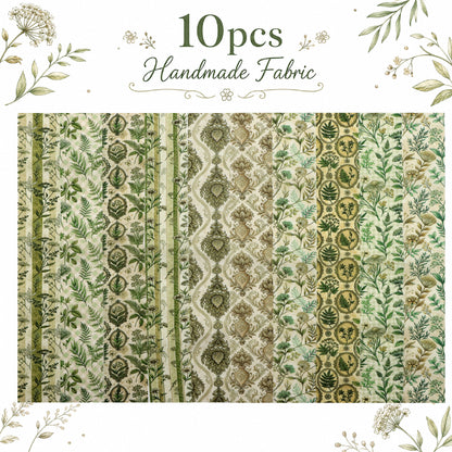 10pcs Vintage Floral Pattern Jelly Roll Fabric Strips 2.5X19.7inch Pre-Cut 100% Polyester For Patchwork Quilts, Table Runners, Placemats, Tote Bags, Storage Pouches, Makeup Bags, Coasters, Quilt Blocks & Binding