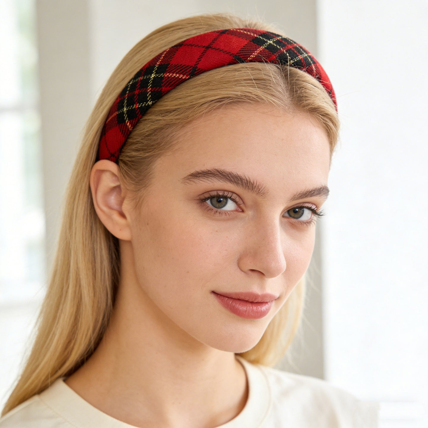 Vintage Checkered Headband
