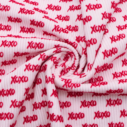 velvet Valentine's Day fabric