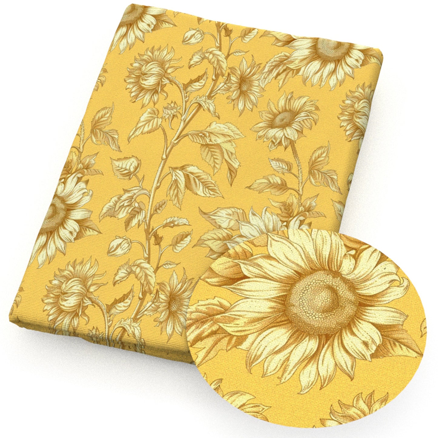 flowerfloral sunflower fabric