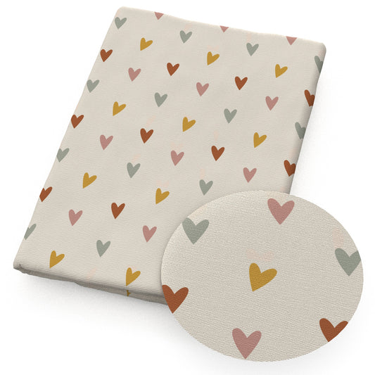 heart love valentine's day fabric