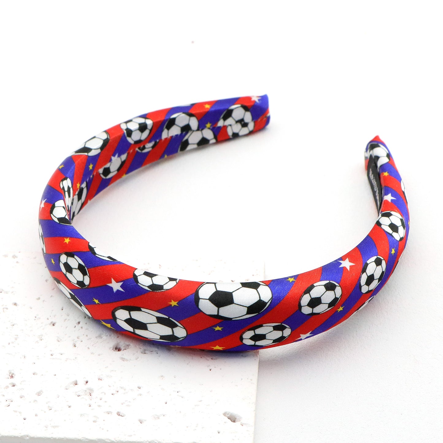 world cup football series satin high cranial hairband