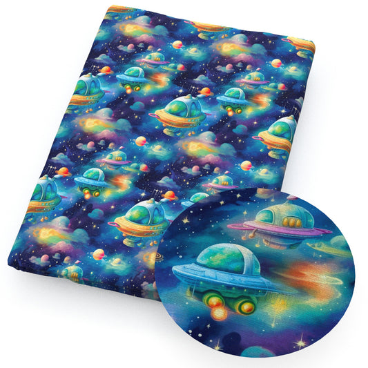 planetsolar systemgalaxy ufo spaceship cloud fabric