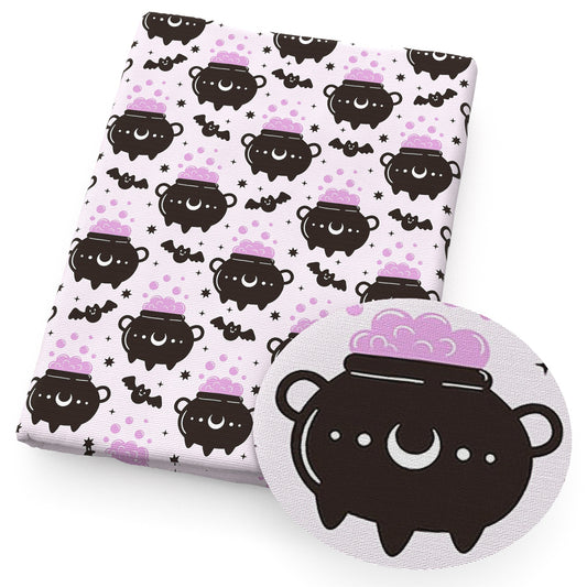 bat dots spot moon vial halloween fabric