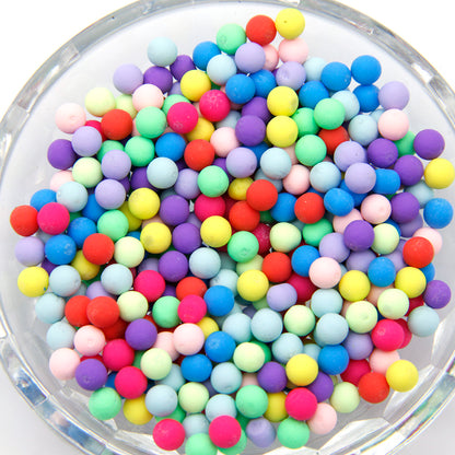 10PCS Candy Mix Color Soft Polymer Clay Charms Emulated Sugar Beans  Charms For Diy Nail Art Resin Crafts For Professionals Accessories without Hole
