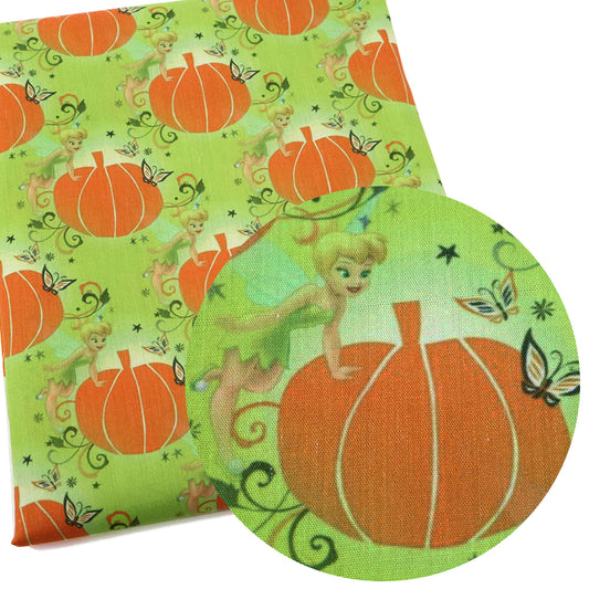pumpkin halloween fabric