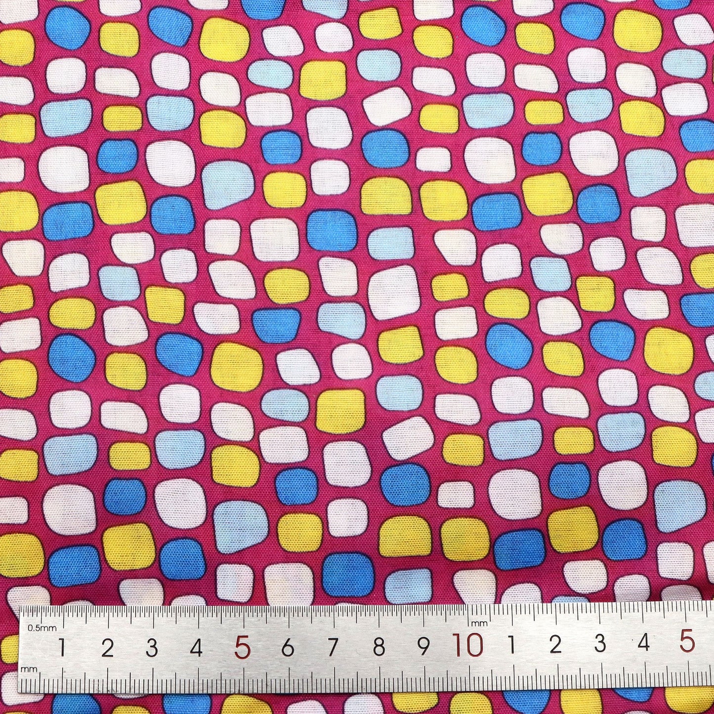 1pc colorful plaid Stone Pattern Quilting Fabric- 58.27x19.68inch(148x50cm) Polyester Craft Fabrics DIY Handmade Projects Doll Clothes Fabric Precut For Patchwork Craft