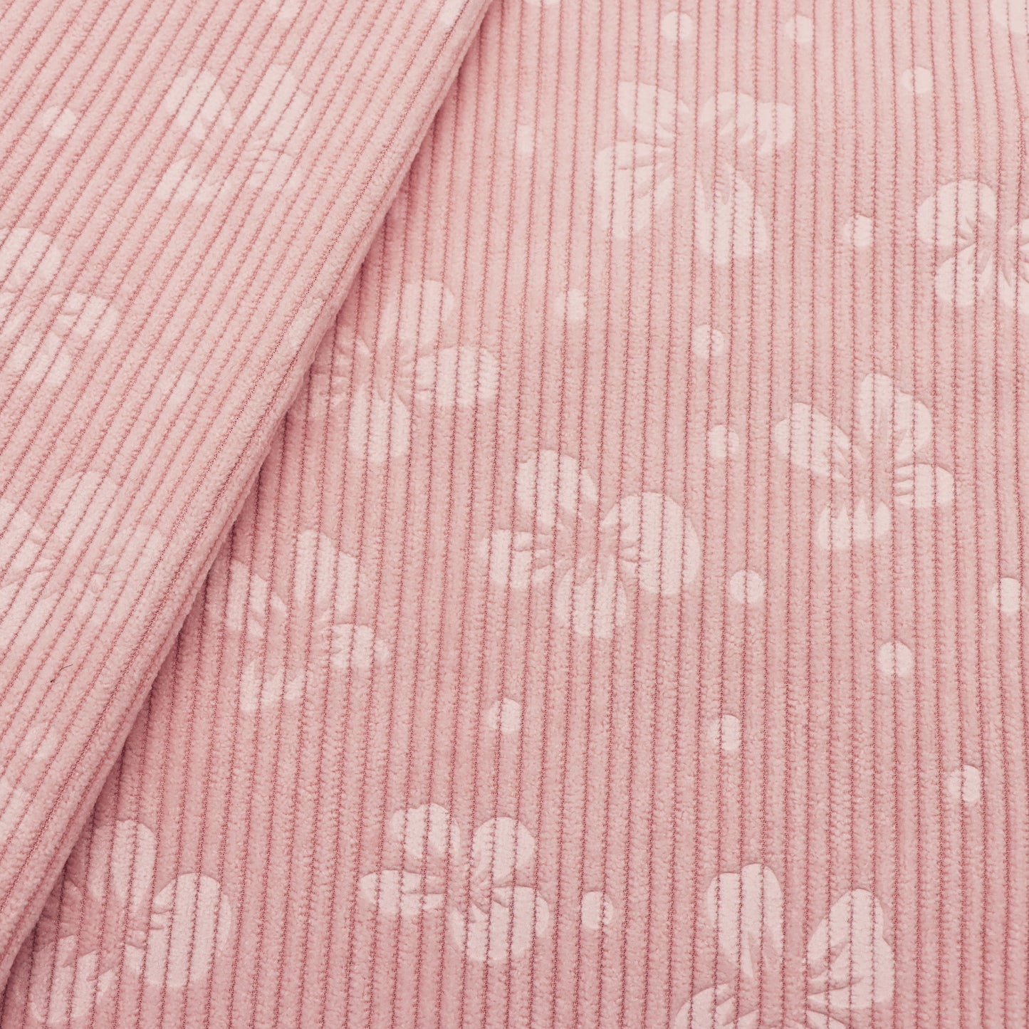 Flower Corduroy Polyester Velvet Fabric,19.68X59inch, Pre-Cut Quilting Material for DIY Wallet Crafts DIY Craft For Small Bags, Cushions, Wallets, Toys, Coin Purses Patchwork, Handmade Doll Breathable