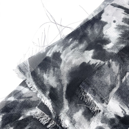 1Pc ink painting Premium Chiffon Fabric - 59x19.68inch(150x50cm) Pre-cut Fabric,Perfect for DIY Sewing,Bags,Party Decor, Tablecloths, Gift Wrapping,Cushions & Furniture Covers